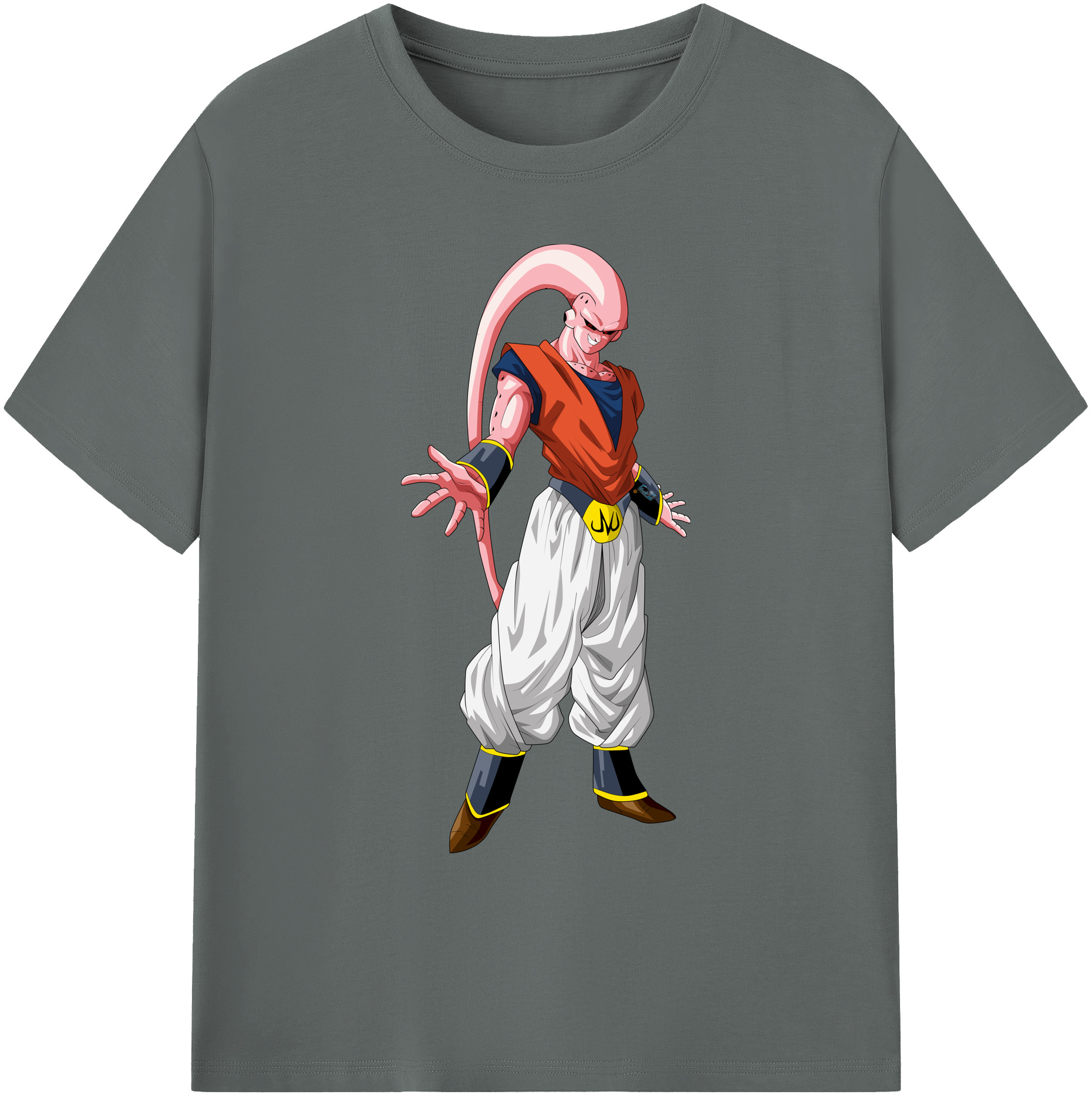 （画像用） ドラゴンボール 魔人ブウ DRAGON BALL Majin Buu 綿100％ メンズ半袖Tシャツ｜肌触りやわらか＆通気性